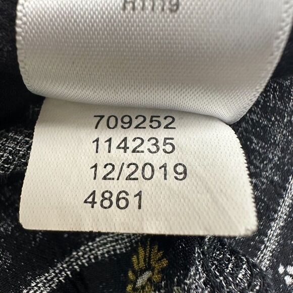 Maurices Women’s‎ Black & Yellow Floral Print Button Front Top Sz XXL linen-feel - Picture 10 of 16